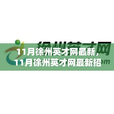 11月徐州英才网最新招聘动态与行业趋势深度解析