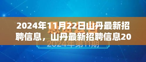 山丹最新招聘信息更新，优质岗位等你来挑战（2024年11月22日）