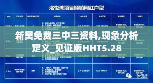 新奥免费三中三资料,现象分析定义_见证版HHT5.28