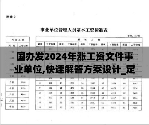 国办发2024年涨工资文件事业单位,快速解答方案设计_定向版PEK5.84