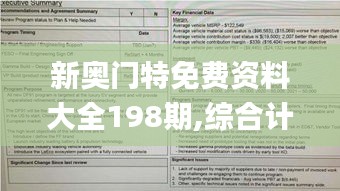 新奥门特免费资料大全198期,综合计划评估_多媒体版SVJ5.33