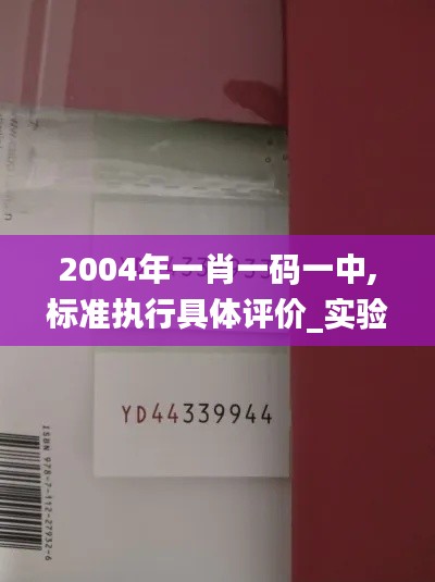 2004年一肖一码一中,标准执行具体评价_实验版NVL5.88