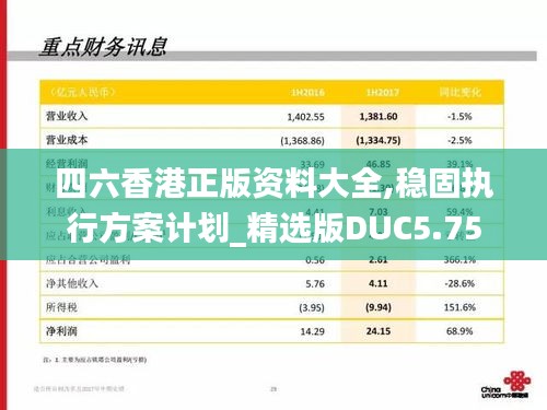 四六香港正版资料大全,稳固执行方案计划_精选版DUC5.75