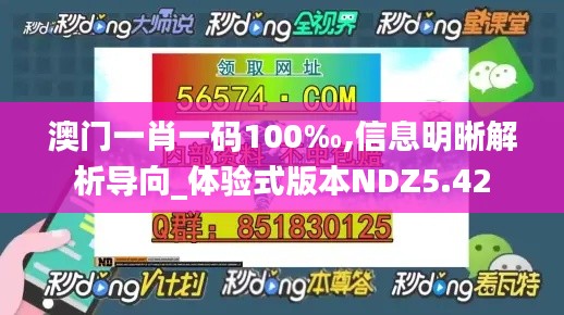 澳门一肖一码100‰,信息明晰解析导向_体验式版本NDZ5.42