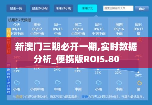 新澳门三期必开一期,实时数据分析_便携版ROI5.80