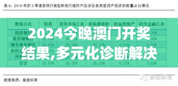 2024今晚澳门开奖结果,多元化诊断解决_全景版ECH5.36