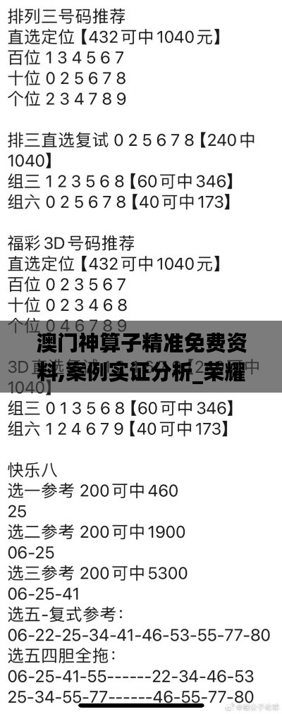 澳门神算子精准免费资料,案例实证分析_荣耀版GVK5.88