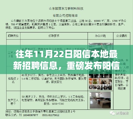 揭秘十一月二十二日阳信本地最新高科技岗位与前沿科技产品体验之旅的招聘信息重磅发布