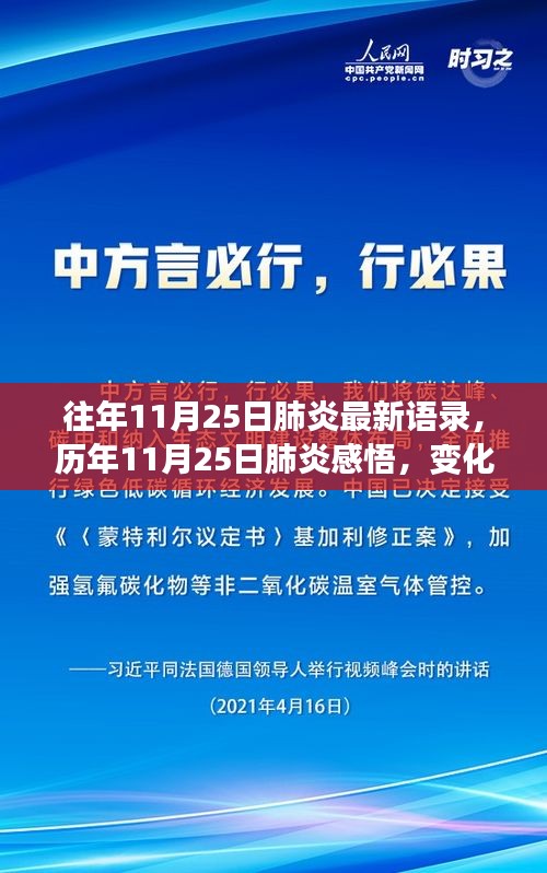 历年11月25日肺炎感悟，变化中的学习，自信与成就的力量之路