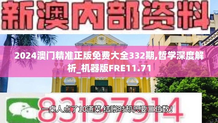 2024澳门精准正版免费大全332期,哲学深度解析_机器版FRE11.71