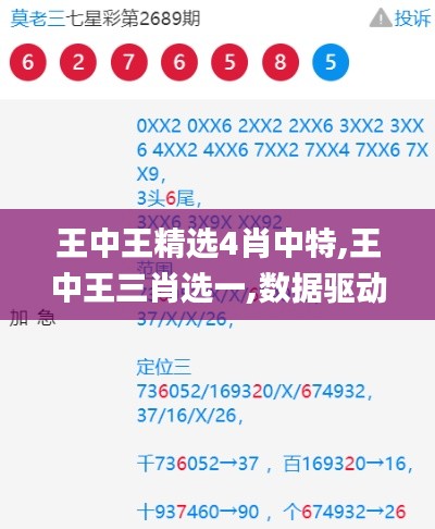 王中王精选4肖中特,王中王三肖选一,数据驱动决策_获取版MTX13.66