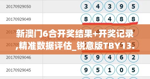 新澳门6合开奖结果+开奖记录,精准数据评估_锐意版TBY13.91