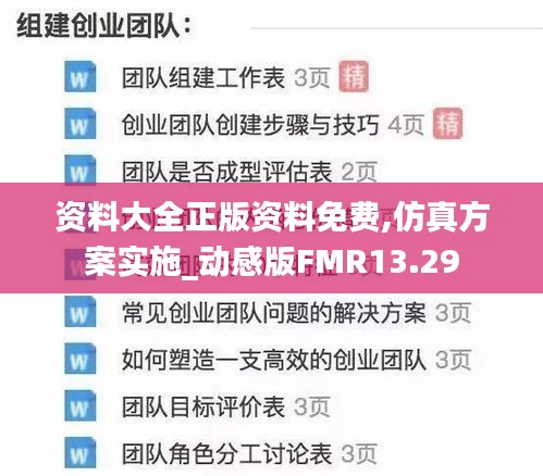 资料大全正版资料免费,仿真方案实施_动感版FMR13.29