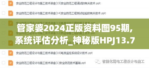 管家婆2024正版资料图95期,系统评估分析_神秘版HPJ13.76