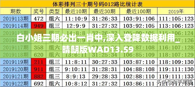 白小姐三期必出一肖中,深入登降数据利用_晴朗版WAD13.59