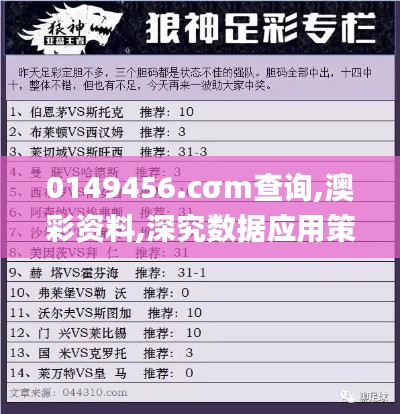 0149456.cσm查询,澳彩资料,深究数据应用策略_理财版MPS13.21