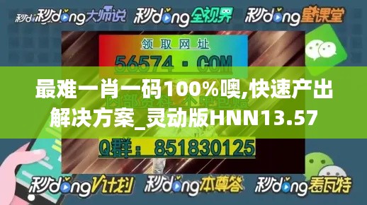 最难一肖一码100%噢,快速产出解决方案_灵动版HNN13.57