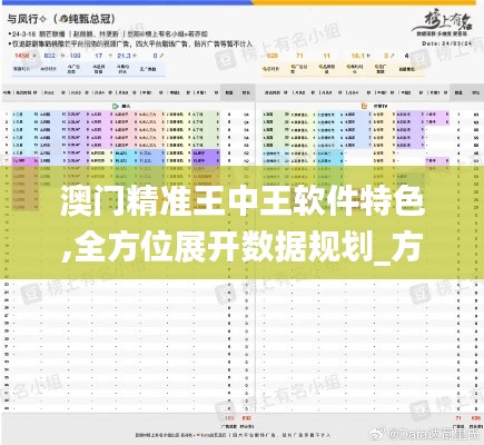 澳门精准王中王软件特色,全方位展开数据规划_方案版FBJ13.19