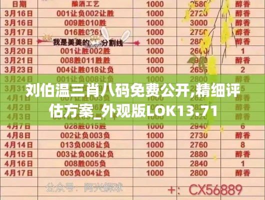 刘伯温三肖八码免费公开,精细评估方案_外观版LOK13.71