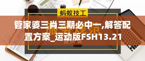 管家婆三肖三期必中一,解答配置方案_运动版FSH13.21