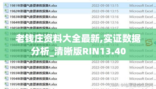 老钱庄资料大全最新,实证数据分析_清晰版RIN13.40