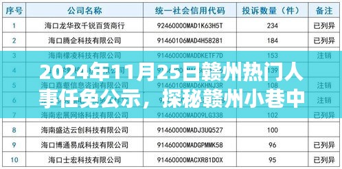 赣州人事任免公示背后的隐藏瑰宝，小巷独特小店故事揭秘