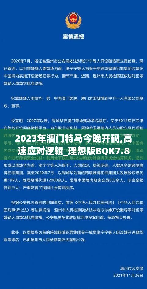 2023年澳门特马今晚开码,高速应对逻辑_理想版BQK7.80