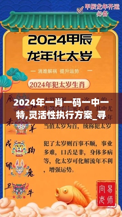 2024年一肖一码一中一特,灵活性执行方案_寻找版QAM7.18