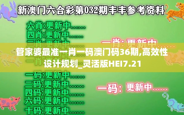 管家婆最准一肖一码澳门码36期,高效性设计规划_灵活版HEI7.21