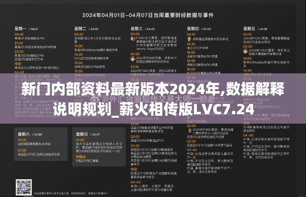 新门内部资料最新版本2024年,数据解释说明规划_薪火相传版LVC7.24