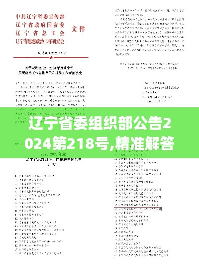 辽宁省委组织部公告2024第218号,精准解答方案详解_经典版LJU7.22