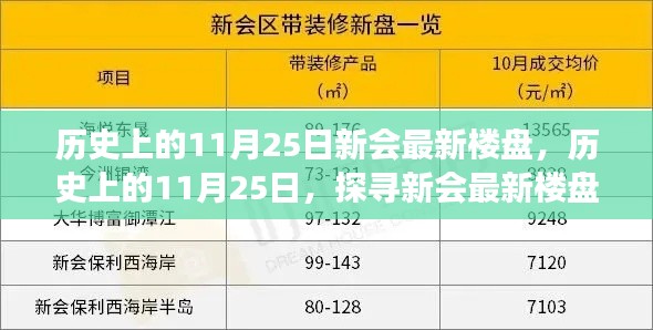 探寻新会最新楼盘脉络，历史上的11月25日深度解析