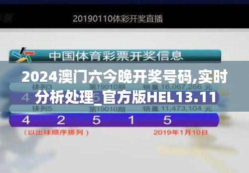 2024澳门六今晚开奖号码,实时分析处理_官方版HEL13.11