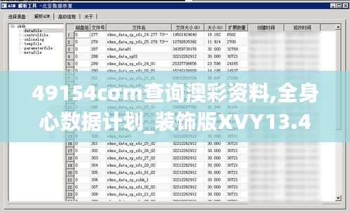 49154cσm查询澳彩资料,全身心数据计划_装饰版XVY13.40