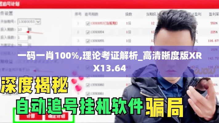 一码一肖100%,理论考证解析_高清晰度版XRX13.64