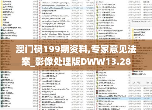 澳门码199期资料,专家意见法案_影像处理版DWW13.28