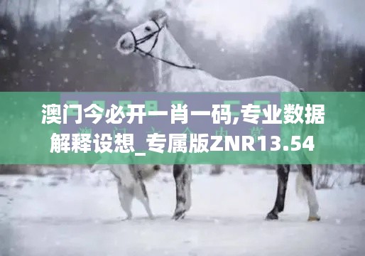 澳门今必开一肖一码,专业数据解释设想_专属版ZNR13.54