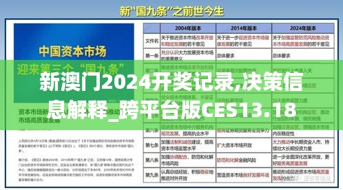 新澳门2024开奖记录,决策信息解释_跨平台版CES13.18