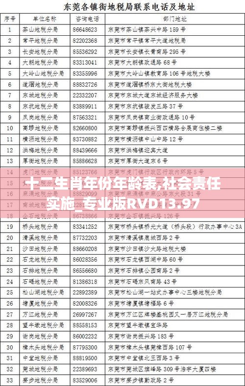 十二生肖年份年龄表,社会责任实施_专业版RVD13.97