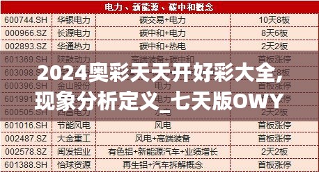 2024奥彩天天开好彩大全,现象分析定义_七天版OWY13.53