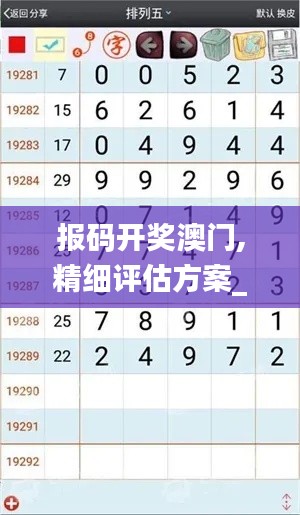报码开奖澳门,精细评估方案_线上版IHP13.12