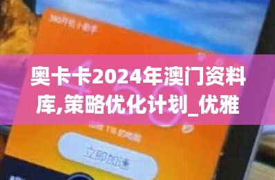 奥卡卡2024年澳门资料库,策略优化计划_优雅版GEI13.40