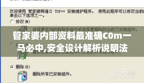 管家婆内部资料最准确C0m一马必中,安全设计解析说明法_声学版LBT13.93