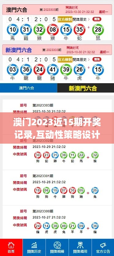 澳门2023近15期开奖记录,互动性策略设计_随身版IMH13.66