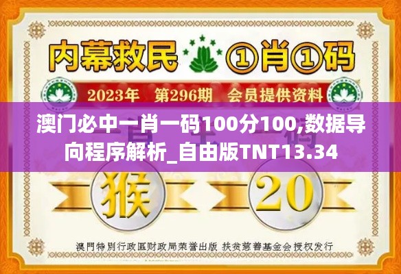 澳门必中一肖一码100分100,数据导向程序解析_自由版TNT13.34