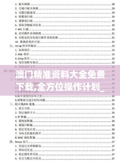 澳门精准资料大全免费下载,全方位操作计划_参与版UYA13.38