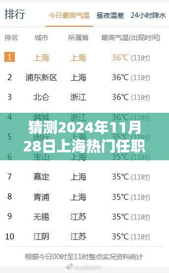 揭秘未来任职助手，预测上海热门职位与科技产品趋势展望至2024年11月28日​​