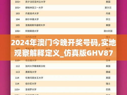 2024年澳门今晚开奖号码,实地观察解释定义_仿真版GHV87.524