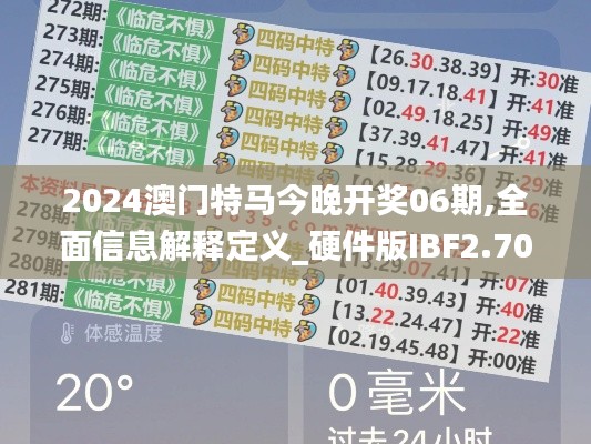 2024澳门特马今晚开奖06期,全面信息解释定义_硬件版IBF2.704