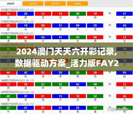 2024澳门天天六开彩记录,数据驱动方案_活力版FAY21.222